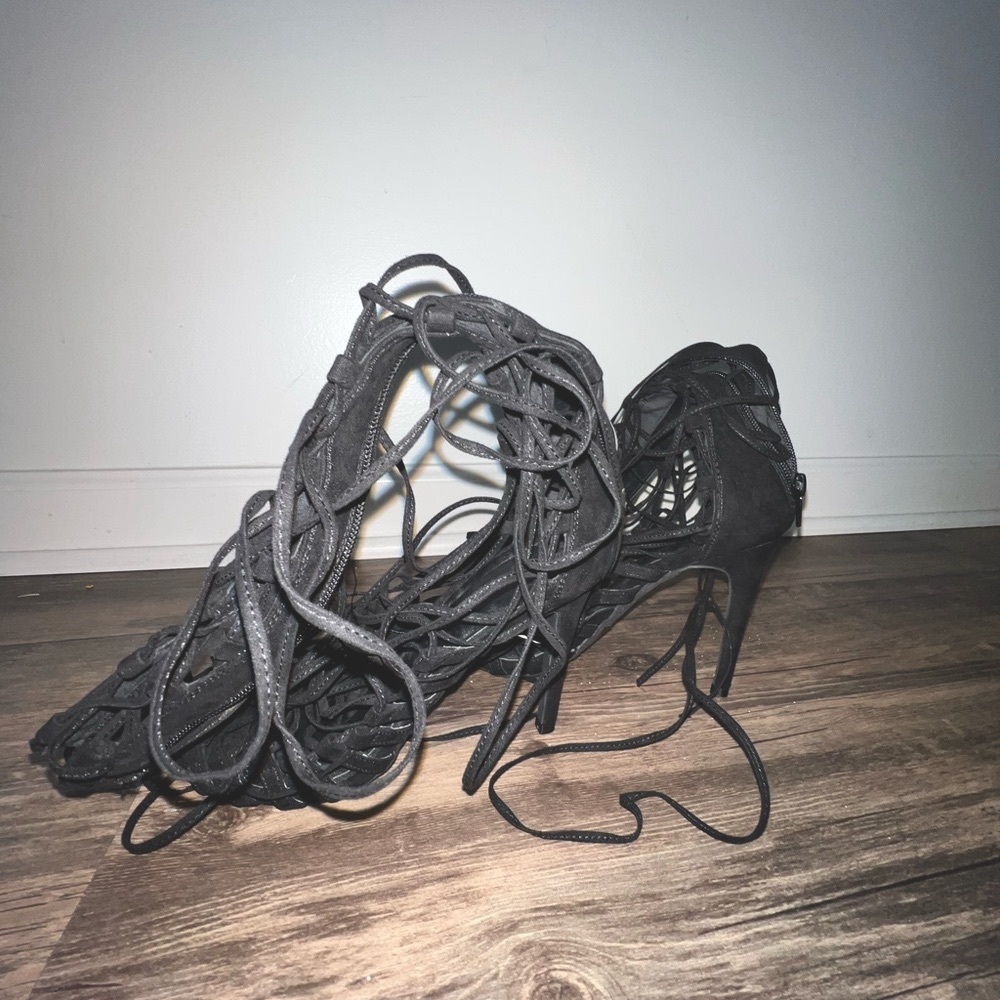 FASHIONNOVA - Heeled Sandals - Black - 7.5